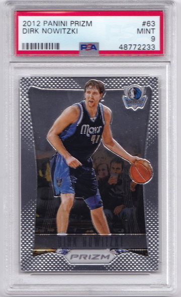 Dirk Nowitzki 2012 Prizm PSA 9