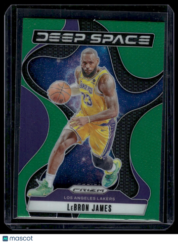 2024-25 Panini Prizm Deep Space LeBron James #5 Green Prizm