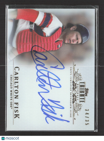2013 Topps Tribute Carlton Fisk #TA-CF 34/35 Auto