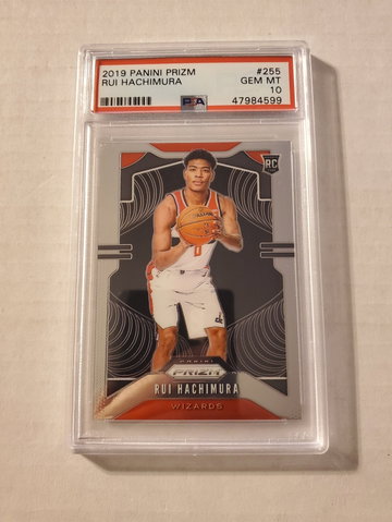Rui Hachimura 2019 Prizm RC PSA 10