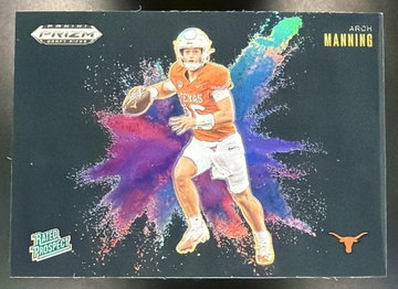 2025 Panini Prizm Draft Picks Arch Manning #6 Black Color Blast Longhorns
