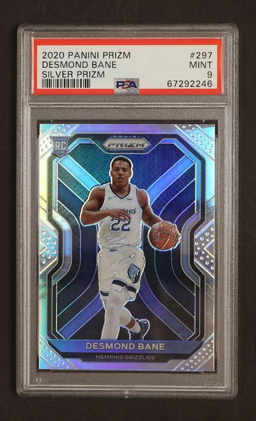2020 Panini Prizm Silver Prizm Desmond Bane #297 PSA 9