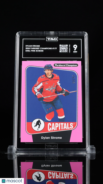 2024 Parkurst Champions Dylan Strome #177 Shell Pink Border TAG 9