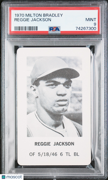 1970 Milton Bradley Reggie Jackson PSA 9