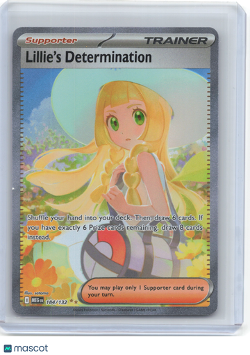 Mega Evolution Lillie's Determination Holo Special Illustration Rare #184/132