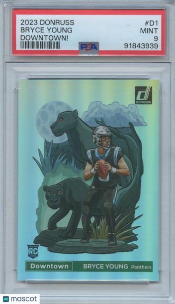 2023 Panini Donruss Bryce Young #D-1 [Base] Rookie Insert PSA 9