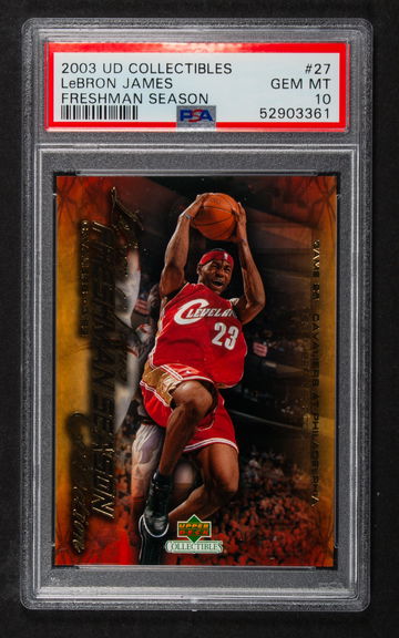 2003 LeBron James UD Collectibles  Freshman Season  #27  PSA 10