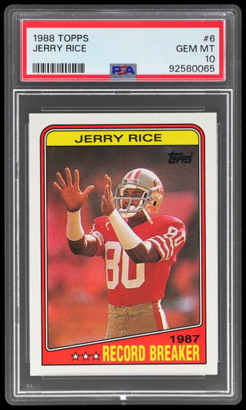 1988 Topps Jerry Rice PSA 10
