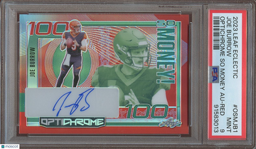 2023 Leaf Joe Burrow #OSMJB1 Red PSA 9 Leaf