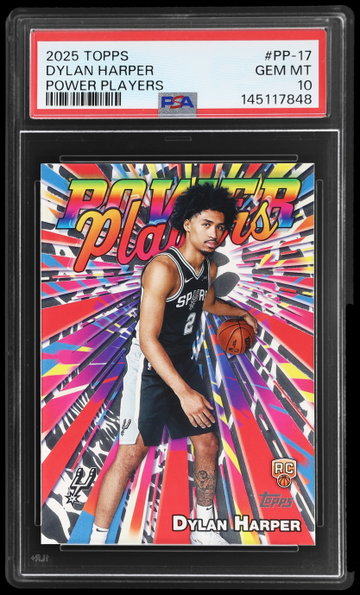 2025 Topps Series 1 Dylan Harper Power Player PSA 10 RC