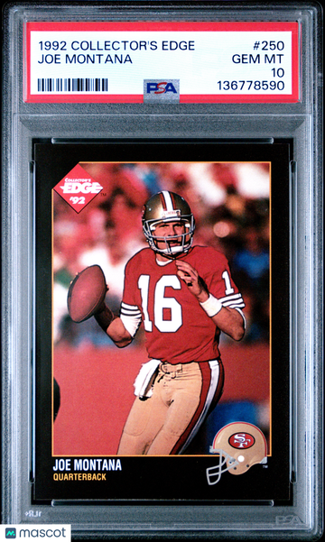 1992 Collector's Edge Joe Montana #250 PSA 10