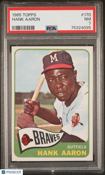 1965 Topps Hank Aaron #170 PSA 7