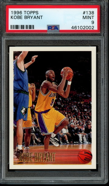 1996 Topps #138 Kobe Bryant PSA Mint 9