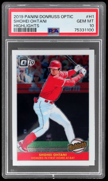 2019 Donruss Optic Shohei Ohtani Highlights PSA 10