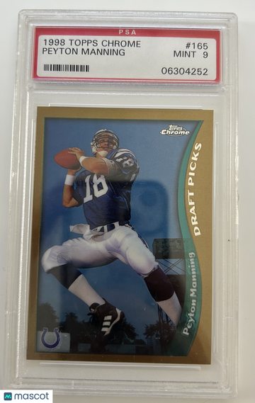 1998 Topps Chrome Peyton Manning #165 PSA 9
