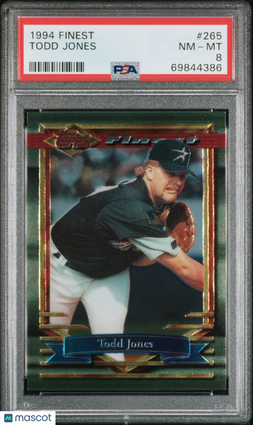 1994 Finest Todd Jones #265 PSA 8