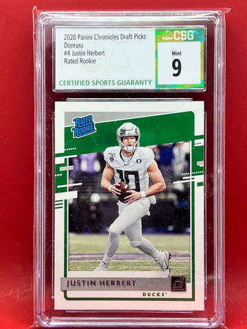 2020 Panini Chronicles Draft Picks Justin Herbert #4  CSG 9