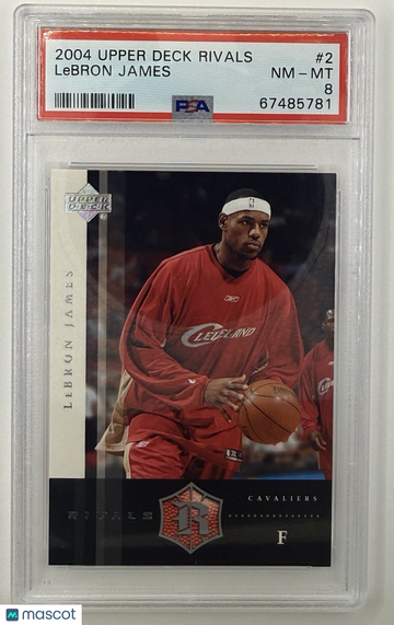 2004 Upper Deck Rivals LeBron James #2 [Base] Parallel/Variety Base Set PSA 8
