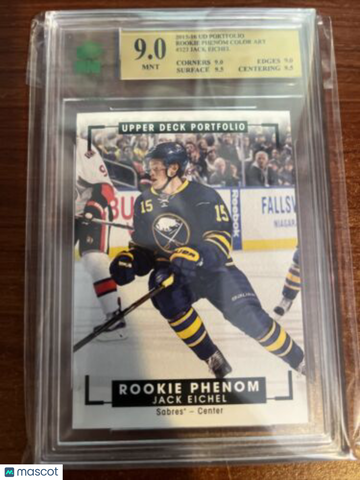 2015-16 Upper Deck Portfolio Jack Eichel Rookie MNT 9