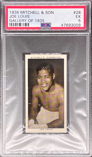 1936 Mitchell & Son Gallery of 1935 #28 Joe Louis PSA 5