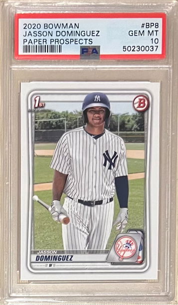 2020 Bowman Paper Prospects #BP8 Jasson Dominguez PSA 10