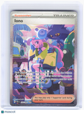 Paldean Fates Iono Holo Special Illustration Rare #237
