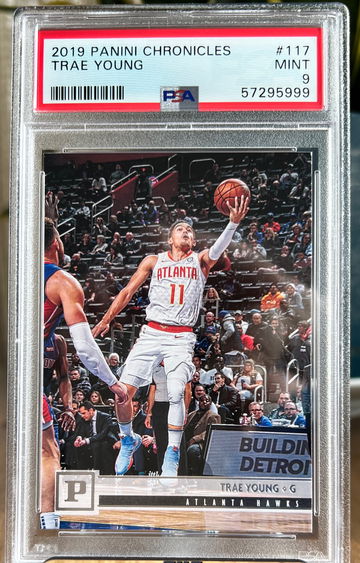 2019-20 TRAE YOUNG CHRONICLES Panini #117 Atlanta HAWKS PSA 9 Mint 🔥📈