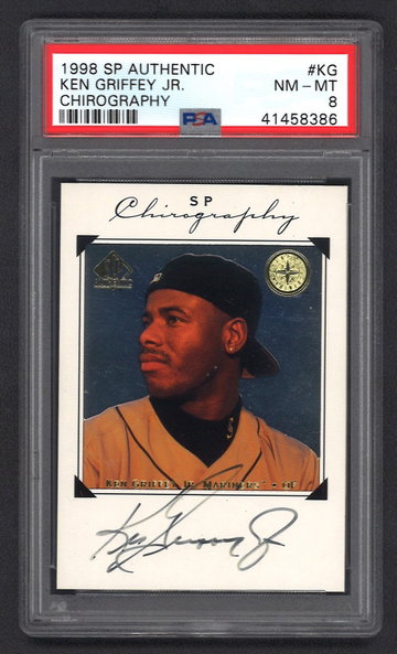 1998 SP Authentic Ken Griffey Jr. Chirography PSA 8