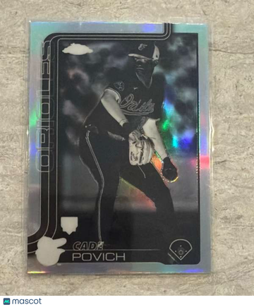2025 Topps Chrome - Negative Refractors Cade Povich #140