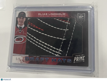 2013-14 Panini Prime Elias Lindholm #DH-ELI [Base] Rookie Memorabilia Insert