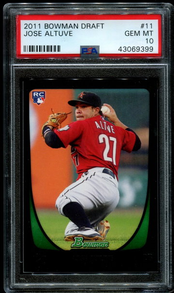 2011 Bowman Draft #11 Jose Altuve PSA 10 