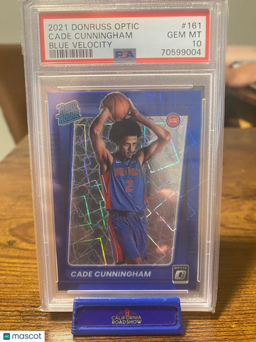 2021 Donruss Optic Cade Cunningham #161 Optic Parallel/Variety Rookie PSA 10