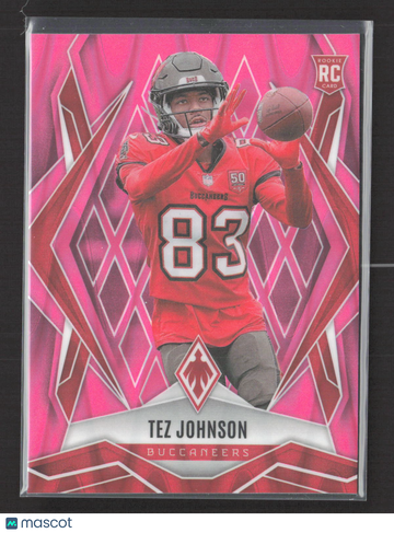 2025 Panini Phoenix Tez Johnson #166 Pink RC