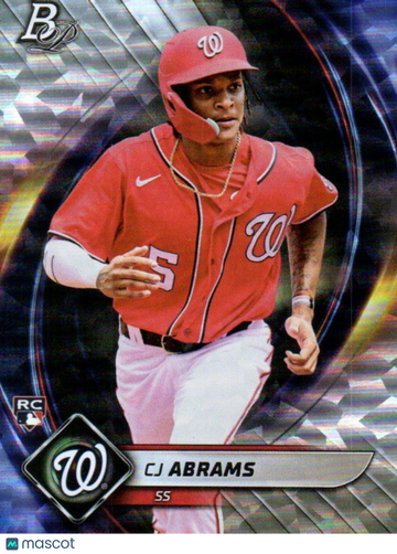 2022 Bowman Platinum CJ Abrams #14 Ice Foilboard RC