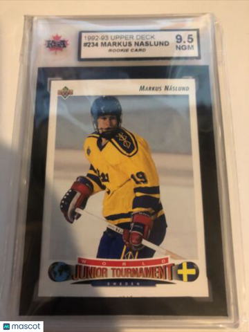 1992-93 Upper Deck Markus Naslund Rookie KSA 9.5