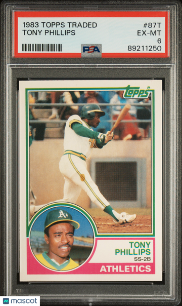 1983 Topps Traded Tony Phillips #87T PSA 6