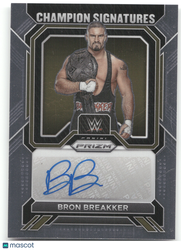 2023 Panini Prizm WWE Champion Signatures Bron Breakker #CS-BBK