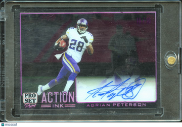 2023 Leaf Pro Set Pure Action Ink Adrian Peterson #AI-AP1 Purple