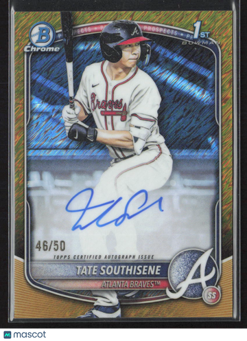 2025 Bowman Chrome Tate Southisene #CPA-TS Gold Mojo Refractor /50