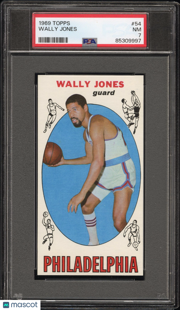 1969 Topps Wally Jones #54 PSA 7