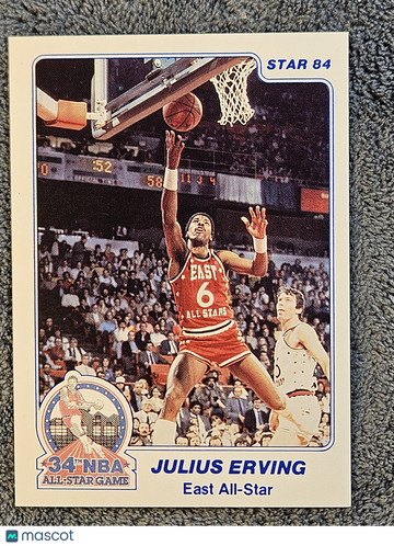 1984 Star All-Star Game Julius Erving #4