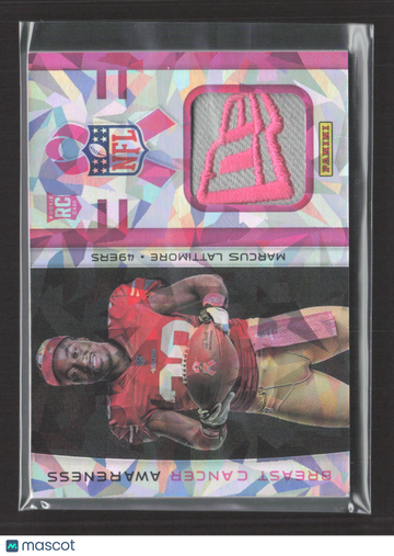 2013 Panini Breast Cancer Awareness Marcus Lattimore #BCA9 Pink Prizm RC Breast Cancer Awareness Patch