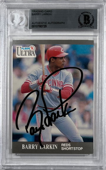 1991 Fleer Ultra Barry Larkin Autograph