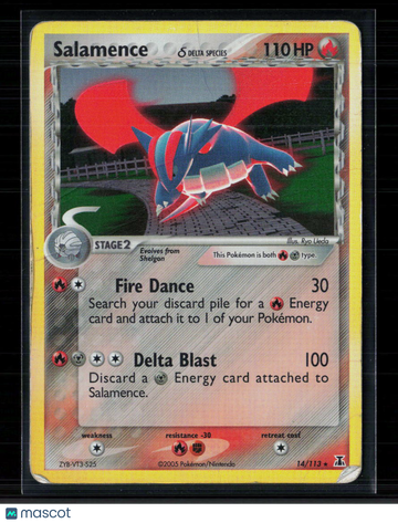 2007 EX Delta Species Salamence Holo Rare #14/113