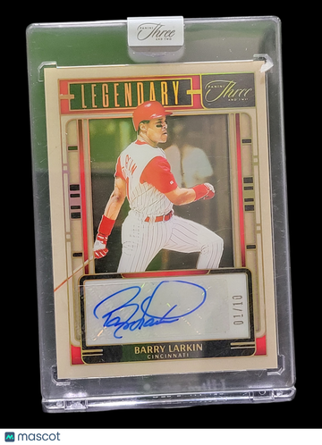 2025 Panini Three and Two Baseball Barry Larkin #LS-BL /10