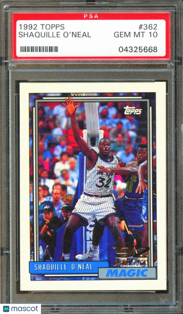 1992 Topps Shaquille O'Neal #362 PSA 10