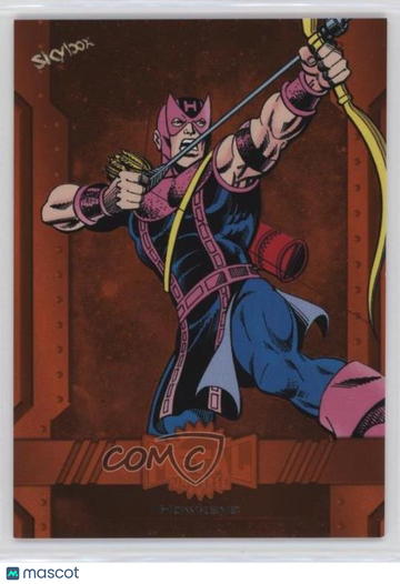 2024 Skybox Marvel Metal Universe Avengers - [Base] - Orange Hawkeye 05/25 #194