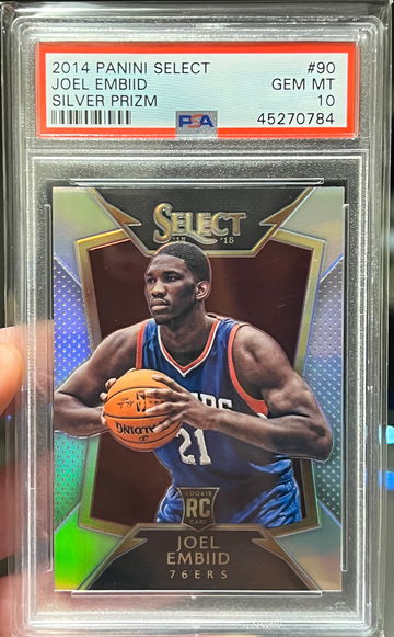 2014 Panini Select Joel Embiid Silver Prizm #90 PSA 10