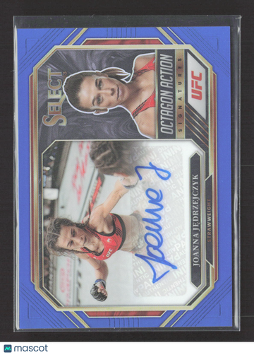 2023 Panini Select Prizm Joanna Jędrzejczyk #OA-JJK Blue 31/75 Auto