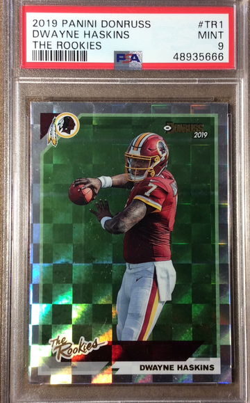 2019 Panini Donruss #TR1 Dwayne Haskins The Rookies rookie RC PSA 9 Mint